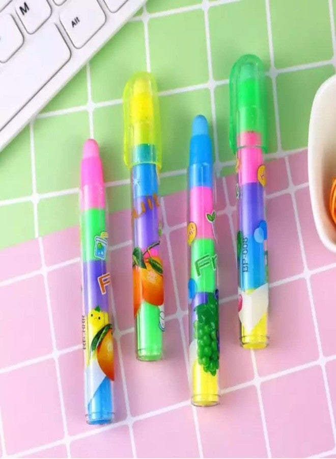 Parseed Stacking Pen Style Erasers for Kids (Multicolour) (12) - Image 3